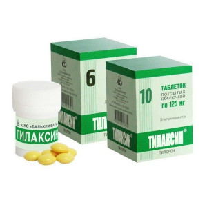 ТИЛАКСИН 125МГ. №10 ТАБ. П/О /ДАЛЬХИМФАРМ/ ТИЛАКСИН 125МГ. №10 ТАБ. П/О /ДАЛЬХИМФАРМ/