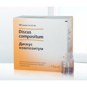 ДИСКУС КОМПОЗИТУМ 2,2МЛ. №100 Р-Р Д/В/М ГОМЕОПАТ. АМП. ДИСКУС КОМПОЗИТУМ 2,2МЛ. №100 Р-Р Д/В/М ГОМЕОПАТ. АМП.