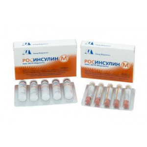 РОСИНСУЛИН М МИКС 30/70 100МЕ/МЛ. 3МЛ. №5 СУСП. Д/П/К КАРТРИДЖИ /МЕДСИНТЕЗ/ РОСИНСУЛИН М МИКС 30/70 100МЕ/МЛ. 3МЛ. №5 СУСП. Д/П/К КАРТРИДЖИ /МЕДСИНТЕЗ/