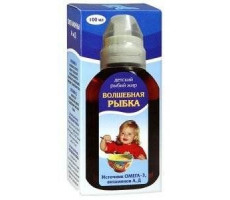 РЫБИЙ ЖИР ВОЛШЕБНАЯ РЫБКА ДЕТСК. 100МЛ. ФЛ. (ЗОЛОТАЯ РЫБКА) /ЭККО ПЛЮС/