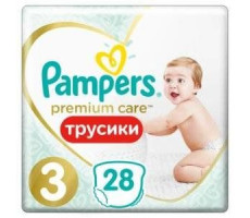 ПАМПЕРС ПОДГУЗН. ПРЕМИУМ ТРУСИКИ МИДИ 6-11КГ №28 [PAMPERS]