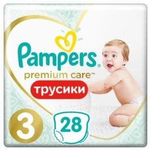 ПАМПЕРС ПОДГУЗН. ПРЕМИУМ ТРУСИКИ МИДИ 6-11КГ №28 [PAMPERS]