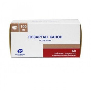 ЛОЗАРТАН-КАНОН 100МГ. №60 ТАБ. П/О /КАНОНФАРМА/ ЛОЗАРТАН-КАНОН 100МГ. №60 ТАБ. П/О /КАНОНФАРМА/
