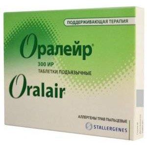 ОРАЛЕЙР АЛЛЕРГЕН ПЫЛЬЦЫ ЛУГОВЫХ ТРАВ 300ИР №90 ТАБ. ПОДЪЯЗЫЧ. ОРАЛЕЙР АЛЛЕРГЕН ПЫЛЬЦЫ ЛУГОВЫХ ТРАВ 300ИР №90 ТАБ. ПОДЪЯЗЫЧ.