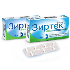 ЗИРТЕК 10МГ. №20 ТАБ. П/П/О /ЮСБ ФАРШИМ/ ЗИРТЕК 10МГ. №20 ТАБ. П/П/О /ЮСБ ФАРШИМ/