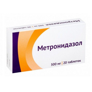 МЕТРОНИДАЗОЛ 500МГ. №20 ТАБ. /ОЗОН/ МЕТРОНИДАЗОЛ 500МГ. №20 ТАБ. /ОЗОН/