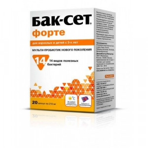 БАК-СЕТ ФОРТЕ 210МГ. №20 КАПС. БАК-СЕТ ФОРТЕ 210МГ. №20 КАПС.