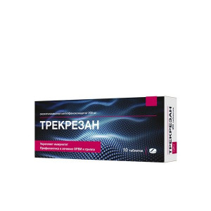 ТРЕКРЕЗАН 200МГ. №10 ТАБ. /ГРОТЕКС/ФАРМПРОЕКТ/КАНОНФАРМА/ ТРЕКРЕЗАН 200МГ. №10 ТАБ. /ГРОТЕКС/ФАРМПРОЕКТ/КАНОНФАРМА/