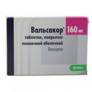 ВАЛЬСАКОР 160МГ. №90 ТАБ. П/П/О /KRKA/ ВАЛЬСАКОР 160МГ. №90 ТАБ. П/П/О /KRKA/
