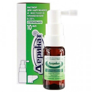 ДЕРИНАТ 0,25% 10МЛ. Р-Р Д/МЕСТ. И НАРУЖ.ПРИМ. ФЛ. С РАСП. ДЕРИНАТ 0,25% 10МЛ. Р-Р Д/МЕСТ. И НАРУЖ.ПРИМ. ФЛ. С РАСП.