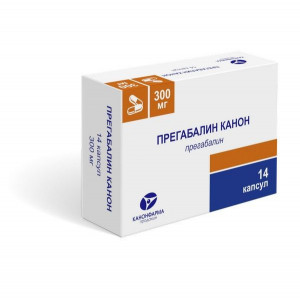 ПРЕГАБАЛИН-КАНОН 300МГ. №14 КАПС. /КАНОНФАРМА/ ПРЕГАБАЛИН-КАНОН 300МГ. №14 КАПС. /КАНОНФАРМА/