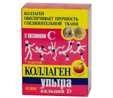 КОЛЛАГЕН УЛЬТРА ПЛЮС КАЛЬЦИЙ Д ЯБЛОКО 8Г. №30 ПОР. ПАК.