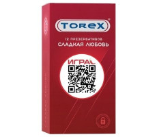 ТОРЕКС ПРЕЗЕРВАТИВ СЛАДКАЯ ЛЮБОВЬ КЛУБНИКА №12 [TOREX]