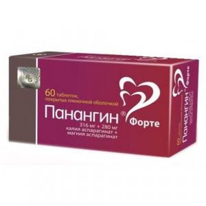 ПАНАНГИН ФОРТЕ 316МГ+280МГ. №60 ТАБ. П/П/О /ГЕДЕОН РИХТЕР/ ПАНАНГИН ФОРТЕ 316МГ+280МГ. №60 ТАБ. П/П/О /ГЕДЕОН РИХТЕР/
