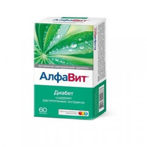АЛФАВИТ ДИАБЕТ №60 ТАБ. АЛФАВИТ ДИАБЕТ №60 ТАБ.