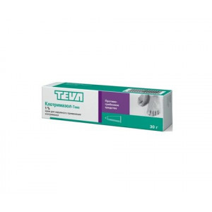 КЛОТРИМАЗОЛ-ТЕВА 1% 30Г. КРЕМ Д/НАРУЖ.ПРИМ. ТУБА КЛОТРИМАЗОЛ-ТЕВА 1% 30Г. КРЕМ Д/НАРУЖ.ПРИМ. ТУБА