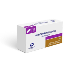 ФЕНОФИБРАТ КАНОН 145МГ. №30 ТАБ. П/П/О /КАНОНФАРМА/ ФЕНОФИБРАТ КАНОН 145МГ. №30 ТАБ. П/П/О /КАНОНФАРМА/
