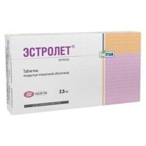 ЭСТРОЛЕТ 2,5МГ. №30 ТАБ. П/П/О ЭСТРОЛЕТ 2,5МГ. №30 ТАБ. П/П/О