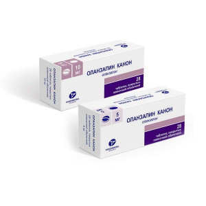 ОЛАНЗАПИН-КАНОН 10МГ. №28 ТАБ. П/О /КАНОНФАРМА/ ОЛАНЗАПИН-КАНОН 10МГ. №28 ТАБ. П/О /КАНОНФАРМА/