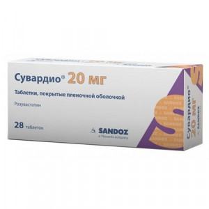 СУВАРДИО 20МГ. №28 ТАБ. П/П/О СУВАРДИО 20МГ. №28 ТАБ. П/П/О