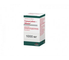 ГЕМЦИТАБИН-ЭБЕВЕ 10МГ/МЛ. 100МЛ. №1 КОНЦ. Д/Р-РА Д/ИНФ. ФЛ. /ЭБЕВЕ/