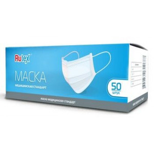 МАСКА МЕД. РУТЕКС СТАНДАРТ №50 [RUTEX]
