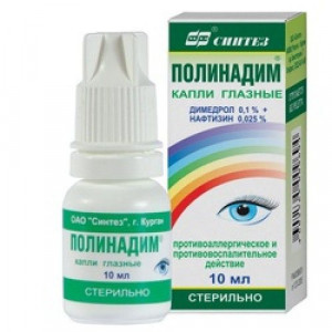 ПОЛИНАДИМ 0,1%+0,025% 10МЛ. ГЛ.КАПЛИ ФЛ. /СИНТЕЗ/ ПОЛИНАДИМ 0,1%+0,025% 10МЛ. ГЛ.КАПЛИ ФЛ. /СИНТЕЗ/