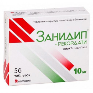 ЗАНИДИП-РЕКОРДАТИ 10МГ. №56 ТАБ. П/П/О ЗАНИДИП-РЕКОРДАТИ 10МГ. №56 ТАБ. П/П/О