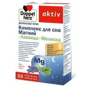 ДОППЕЛЬГЕРЦ АКТИВ КОМПЛЕКС СНА МАГНИЙ+ЛАВАНДА+МЕЛИССА №30 ТАБ. ДОППЕЛЬГЕРЦ АКТИВ КОМПЛЕКС СНА МАГНИЙ+ЛАВАНДА+МЕЛИССА №30 ТАБ.