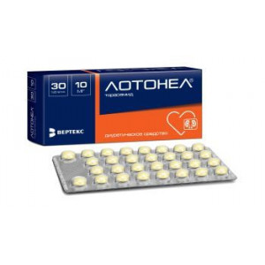ЛОТОНЕЛ 10МГ. №30 ТАБ. /ВЕРТЕКС/ ЛОТОНЕЛ 10МГ. №30 ТАБ. /ВЕРТЕКС/