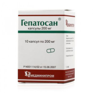ГЕПАТОСАН 200МГ. №10 КАПС. ГЕПАТОСАН 200МГ. №10 КАПС.