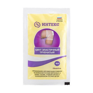 ИНТЕКС БИНТ ТРУБЧ. ЛАТЕКСНО-ПОЛИЭФ. 15Х3,0СМ. Р.4 №20 ИНТЕКС БИНТ ТРУБЧ. ЛАТЕКСНО-ПОЛИЭФ. 15Х3,0СМ. Р.4 №20
