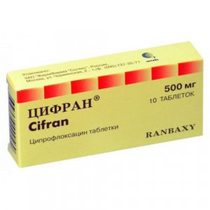 ЦИФРАН 500МГ. №10 ТАБ. П/П/О /РАНБАКСИ/САН ФАРМАСЬЮТИКАЛ/ ЦИФРАН 500МГ. №10 ТАБ. П/П/О /РАНБАКСИ/САН ФАРМАСЬЮТИКАЛ/