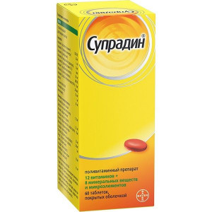 СУПРАДИН №60 ТАБ. П/О СУПРАДИН №60 ТАБ. П/О