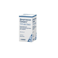 ДОЦЕТАКСЕЛ САНДОЗ 10МГ/МЛ. 8МЛ. №1 КОНЦ. Д/Р-РА Д/ИНФ. ФЛ. /САНДОЗ/