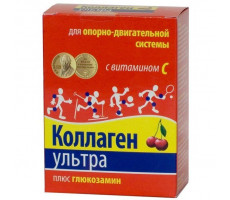 КОЛЛАГЕН УЛЬТРА ПЛЮС ГЛЮКОЗАМИН ВИШНЯ 8Г. №7 ПОР. ПАК.