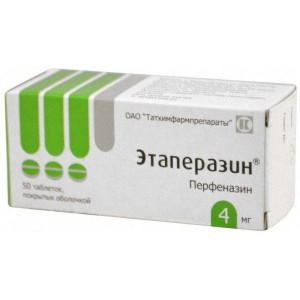 ЭТАПЕРАЗИН 4МГ. №50 ТАБ. П/О /ТАТХИМФАРМ/ ЭТАПЕРАЗИН 4МГ. №50 ТАБ. П/О /ТАТХИМФАРМ/