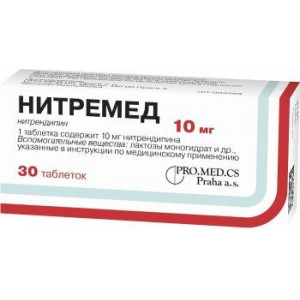 НИТРЕМЕД 10МГ. №30 ТАБ. НИТРЕМЕД 10МГ. №30 ТАБ.