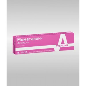 МОМЕТАЗОН-АКРИХИН 0,1% 15Г. №1 КРЕМ Д/НАРУЖ.ПРИМ. ТУБА /АКРИХИН/ МОМЕТАЗОН-АКРИХИН 0,1% 15Г. №1 КРЕМ Д/НАРУЖ.ПРИМ. ТУБА /АКРИХИН/