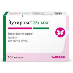 ЭУТИРОКС 25МКГ. №100 ТАБ. /МЕРК/ ЭУТИРОКС 25МКГ. №100 ТАБ. /МЕРК/