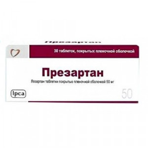 ПРЕЗАРТАН 50МГ. №30 ТАБ. П/П/О /ИПКА/ ПРЕЗАРТАН 50МГ. №30 ТАБ. П/П/О /ИПКА/