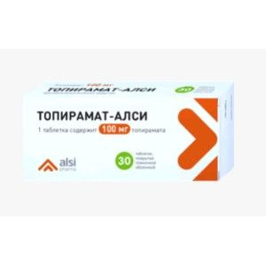 ТОПИРАМАТ-АЛСИ 100МГ. №30 ТАБ. П/П/О /АЛСИ/ ТОПИРАМАТ-АЛСИ 100МГ. №30 ТАБ. П/П/О /АЛСИ/