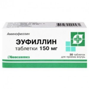 ЭУФИЛЛИН 150МГ. №30 ТАБ. /БИОСИНТЕЗ/ ЭУФИЛЛИН 150МГ. №30 ТАБ. /БИОСИНТЕЗ/