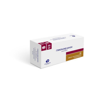 ГЛИКЛАЗИД-КАНОН 60МГ. №30 ТАБ.ПРОЛОНГ. /КАНОНФАРМА/ ГЛИКЛАЗИД-КАНОН 60МГ. №30 ТАБ.ПРОЛОНГ. /КАНОНФАРМА/