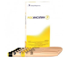 РОСИНСУЛИН Р 100МЕ/МЛ. 3МЛ. №5 Р-Р Д/ИН. КАРТРИДЖИ В ШПРИЦ-РУЧКАХ /МЕДСИНТЕЗ/