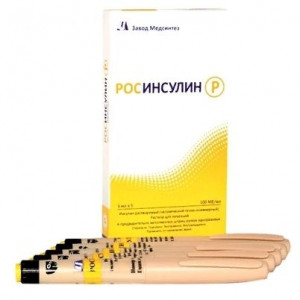 РОСИНСУЛИН Р 100МЕ/МЛ. 3МЛ. №5 Р-Р Д/ИН. КАРТРИДЖИ В ШПРИЦ-РУЧКАХ /МЕДСИНТЕЗ/ РОСИНСУЛИН Р 100МЕ/МЛ. 3МЛ. №5 Р-Р Д/ИН. КАРТРИДЖИ В ШПРИЦ-РУЧКАХ /МЕДСИНТЕЗ/