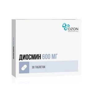 ДИОСМИН 600МГ. №30 ТАБ. П/П/О /ОЗОН/ ДИОСМИН 600МГ. №30 ТАБ. П/П/О /ОЗОН/