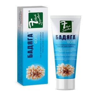 7 НОТ ЗДОРОВЬЯ БАДЯГА ФОРТЕ ГЕЛЬ П/ПЯТЕН П/УГРЯХ И СИНЯКАХ 75МЛ. 7 НОТ ЗДОРОВЬЯ БАДЯГА ФОРТЕ ГЕЛЬ П/ПЯТЕН П/УГРЯХ И СИНЯКАХ 75МЛ.