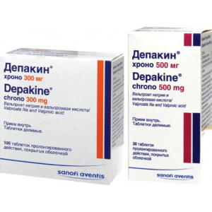 ДЕПАКИН ХРОНО 300МГ. №100 ТАБ.ПРОЛОНГ. П/О /САНОФИ/ ДЕПАКИН ХРОНО 300МГ. №100 ТАБ.ПРОЛОНГ. П/О /САНОФИ/