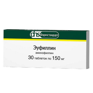 ЭУФИЛЛИН 150МГ. №30 ТАБ. /ФАРМСТАНДАРТ/ ЭУФИЛЛИН 150МГ. №30 ТАБ. /ФАРМСТАНДАРТ/